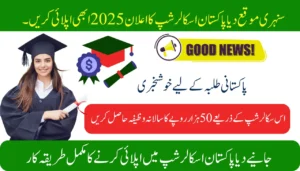 Golden Opportunity Diya Pakistan Scholarship Announced 2025 Apply Now